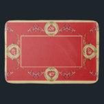 40th/15th Ruby Red Wedding Jubileum Badmat<br><div class="desc">Op zoek naar de juiste 40e of 15e trouwdag badmat? Dan is een mooie,  robijnkleurige,   herhaling en robijnafbeelding misschien wel het enige om ze BEIDEN te geven!</div>