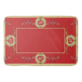 40th/15th Ruby Red Wedding Jubileum Badmat (Voorkant)