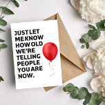 40th 50th 60th Funny Birthday Kaart<br><div class="desc">Deze verjaardagskaart is perfect voor het vieren van een speciale mijlpaal verjaardag. Of het nu een 30e,  40e,  50e,  60e of 70e verjaardag is,  deze kaart is de perfecte manier om je liefde en waardering te shows.</div>