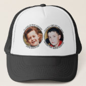 40th 'any age' milestone 2 photo black white trucker pet (Voorkant)