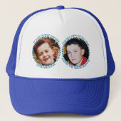40th 'any age' milestone 2 photo blue white trucker pet (Voorkant)