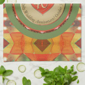 40th/Any Jubileum keukenhanddoeken (Gevouwen)