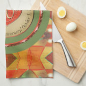 40th/Any Jubileum keukenhanddoeken (Quarter Fold)