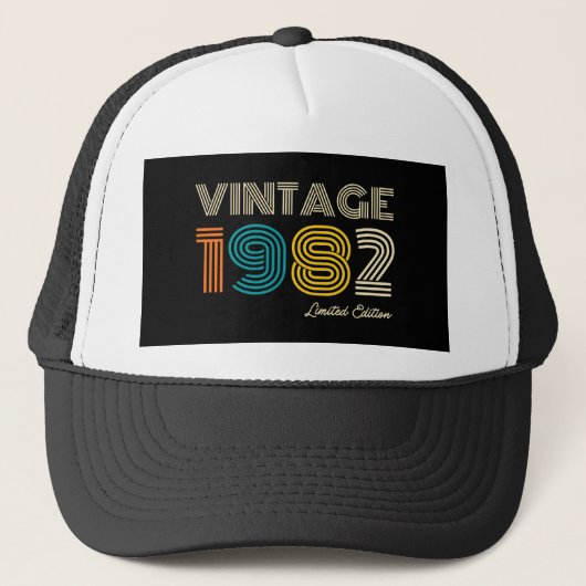 40th Birthday 1982 Limited Edition Trucker Pet (Voorkant)
