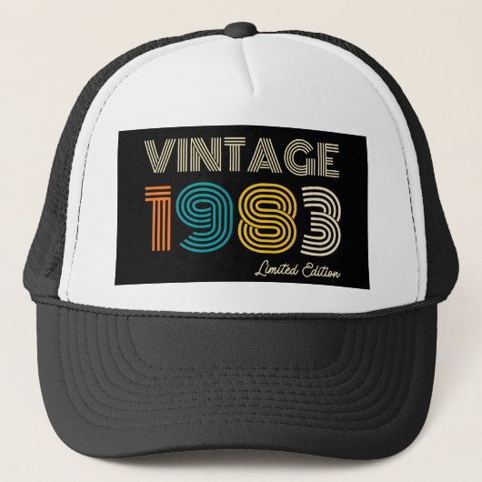 40th Birthday 1983 Limited Edition Trucker Pet (Voorkant)