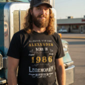 40th Birthday Add Jouw naam Born 1985 Legendarisch T-shirt