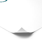 40th birthday add name date year blue template perfect poster (Hoek)