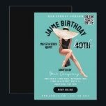 40th Birthday Bash Event Club Style Flyers B Kaart<br><div class="desc">Birthday Bash Party Flyers voor evenementen,  bar,  club,  bedrijfsevenementen.</div>