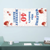 40th Birthday Bash - Feest - Opknoping Welkom Spandoek (Beurs)