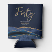 40th Birthday Beer Koelbox Sleeve Blikjeskoeler (Voorkant)