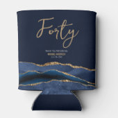 40th Birthday Beer Koelbox Sleeve Blikjeskoeler (Achterkant)