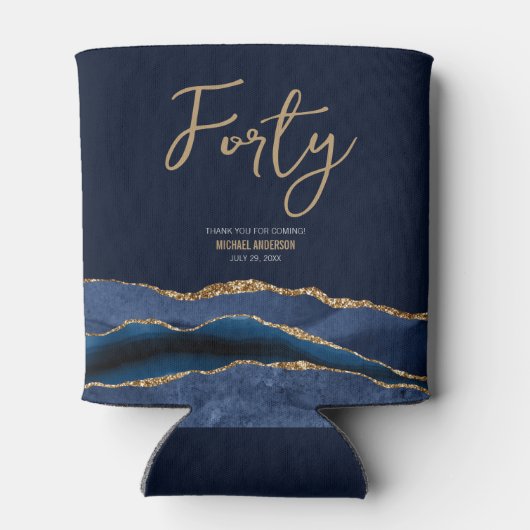 40th Birthday Beer Koelbox Sleeve Blikjeskoeler (Achterkant)