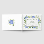 40th Birthday Blue Hydrangeas Gastenboek (Volledig)