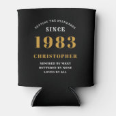 40th Birthday Born 1983 Naam toevoegen Plus tekst Blikjeskoeler (Voorkant)