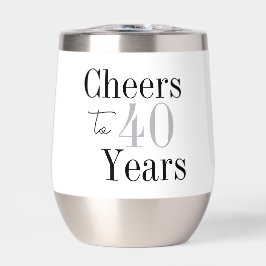 40th Birthday Cheers Minimal Birthday Party Favor