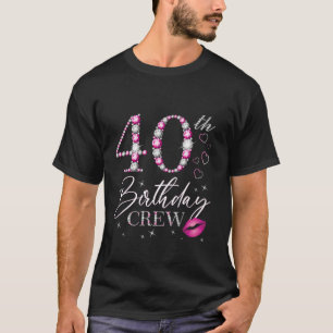 40th Birthday Crew 40th Birthday Squad 40 Jaar Ol T-shirt