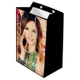 40th birthday custom foto hello 40 forty medium cadeauzakje