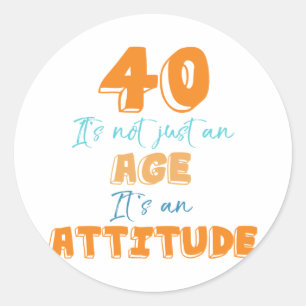 40th Birthday Gag Gift Ronde Sticker