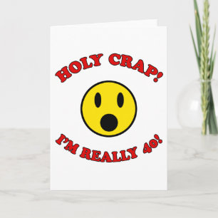 40th Birthday Gag Gifts Kaart