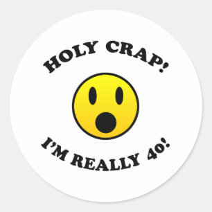 40th Birthday Gag Gifts Ronde Sticker