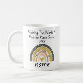 40th Birthday Gift, die de wereld beter maakt Koffiemok (Links)