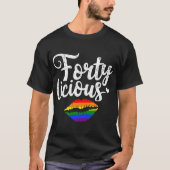 40th Birthday Gift for Gay Lesbian LGB T-shirt (Voorkant)
