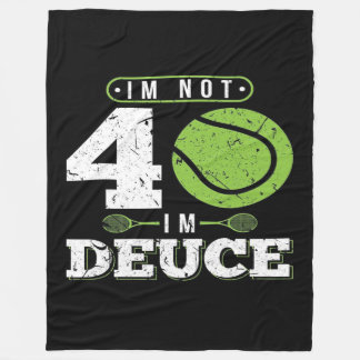40th Birthday Gift Tennis Blanket Fleece Deken