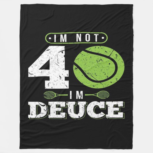40th Birthday Gift Tennis Blanket Fleece Deken (Voorkant)