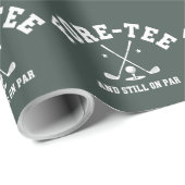 40th Birthday Golf 40th Birthday Gift Golfing Cadeaupapier (Rol Hoek)