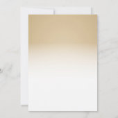 40th Birthday Invitation Gold String Lights Kaart (Achterkant)