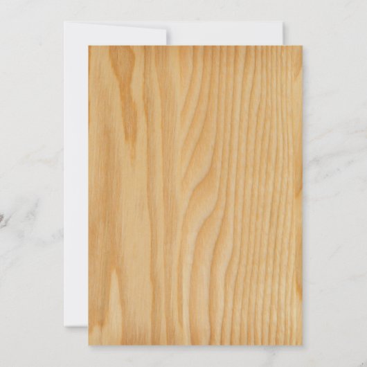 40th Birthday Invitation Rustic Wood Kaart (Achterkant)