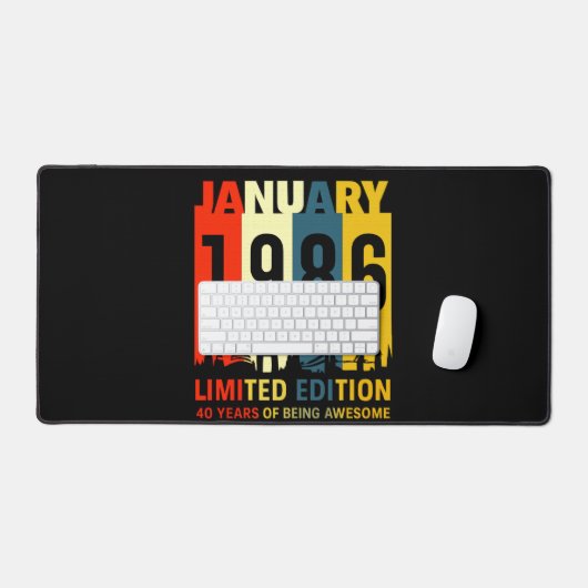 40th Birthday - Limited Edition Bureaumat (Keyboard & Muis)