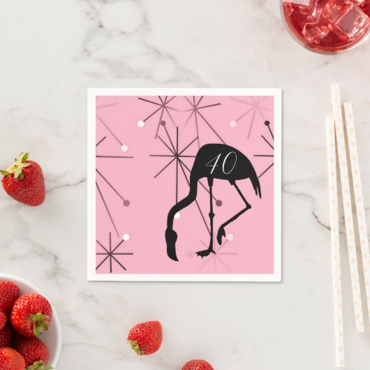 40th Birthday MidCentury Modern Atomic Starburst Servet (Insitu)