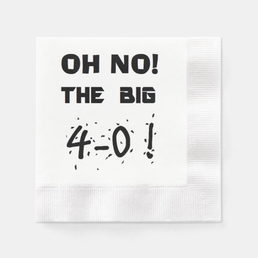 "40th Birthday" Napkins Servetten (Voorkant)