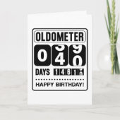 40th Birthday Oldometer Kaart (Voorkant)