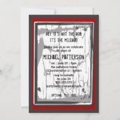 40th Birthday Party Grungy Speed Limit Sign Kaart (Achterkant)