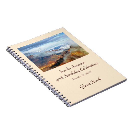 40th Birthday Party Guest Book, Grand Canyon, Name Notitieboek (Rechterzijde)