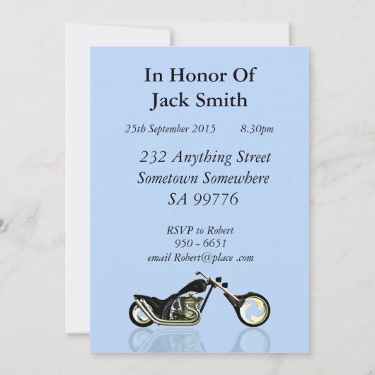 40th Birthday party Invitation Kaart (Achterkant)