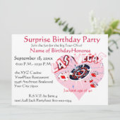 40th Birthday Party Las Vegas Gambler Kaart (Staand voorkant)