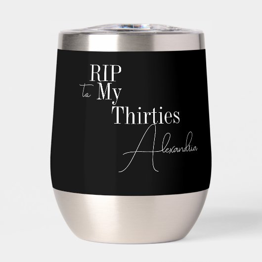 40th Birthday Party RIP 30s Black and White (Voorkant)