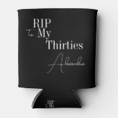 40th Birthday Party RIP jaren '30 zwart en wit Blikjeskoeler (Voorkant)