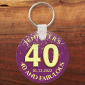 40th Birthday party voor Sleutelhanger (Voorkant)