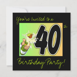 40th birthday party's kaart