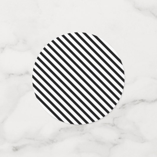 40th Birthday Photo Black White Party Confetti (Kleine voorkant)