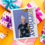 40th Birthday Photo college Party  Legpuzzel<br><div class="desc">40th Birthday Photo Keepsake Puzzle Celebrate a milestone birthday in a fun and interactive way with this birthday photo keepsake puzzle, featuring a modern rectangular photo frame with “BIRTHDAY” cut out along the side. Upload your favourite photo and personalise the text [Name]’s xxth to create a unique puzzle that doubles...</div>