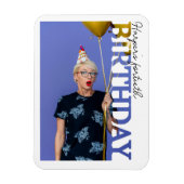 40th Birthday Photo college Party  Magneet (Verticaal)