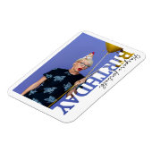 40th Birthday Photo college Party  Magneet (Linkerzijde)