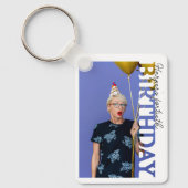 40th Birthday Photo college Party  Sleutelhanger (Voorkant)