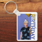 40th Birthday Photo college Party  Sleutelhanger (Voorkant)