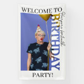 40th Birthday Photo college Party  Spandoek (Verticaal)